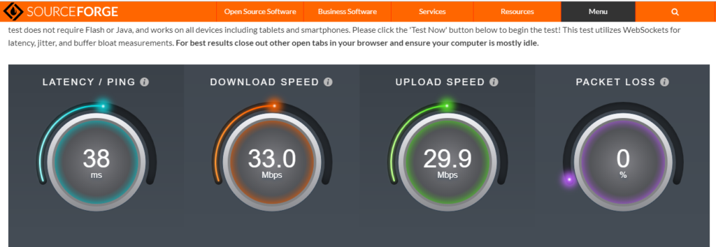 SpeedTest Jitter