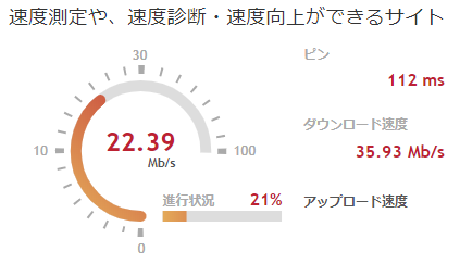 測定速度ドットジェイピー