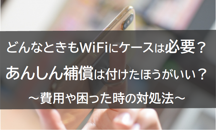 どんなときもWiFiにケースは必要？