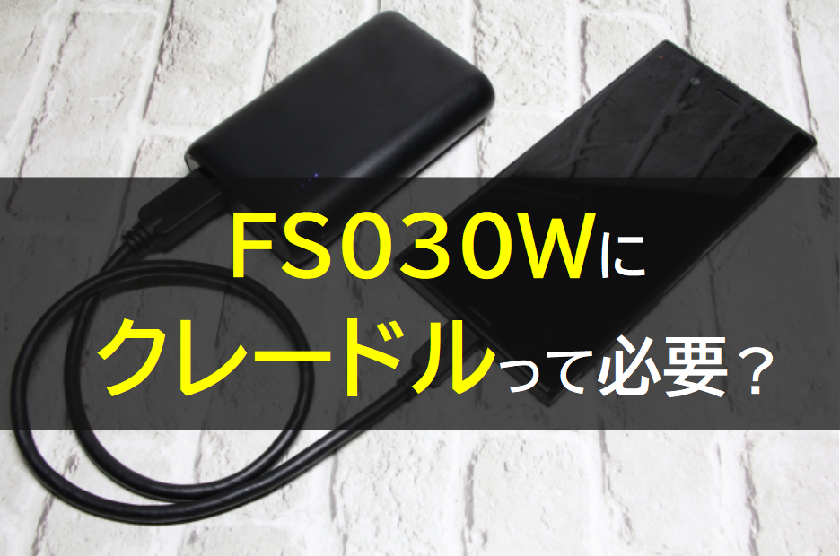 FS030Wのクレードルは必要か