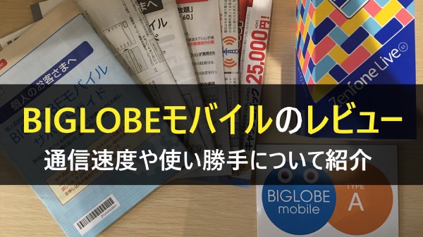 BIGLOBEモバイルレビュー