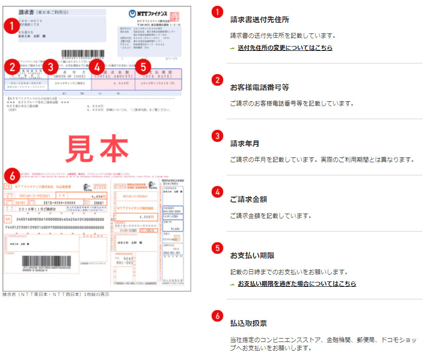 NTT請求書